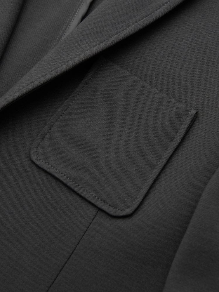 Športové sako slim fit grafitové