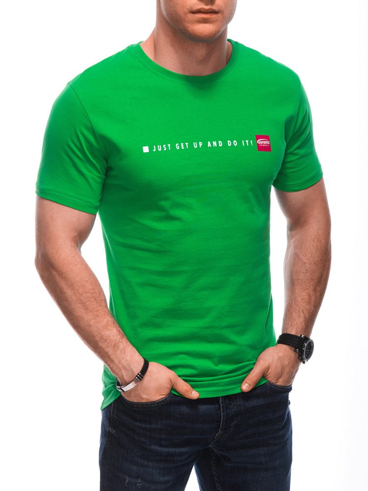 Módne tričko pre mužov zelené