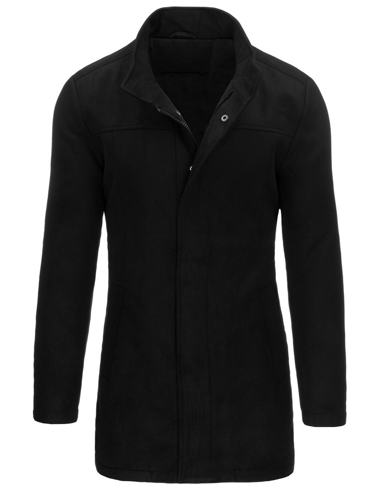 Elegantný pánsky kabát na zimu čierny