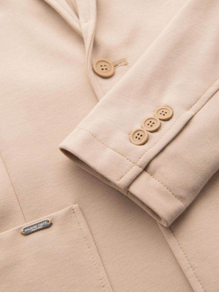 Športové sako slim fit béžové