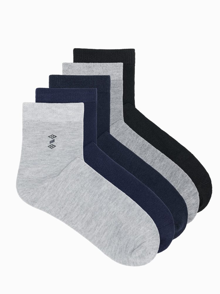 E-shop Mix ponožiek s drobným vzorom U406 (5 KS)