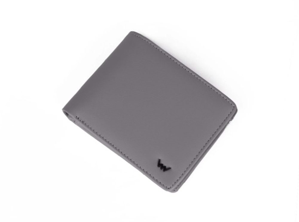 E-shop Jednoduchá kožená šedá peňaženka Mason