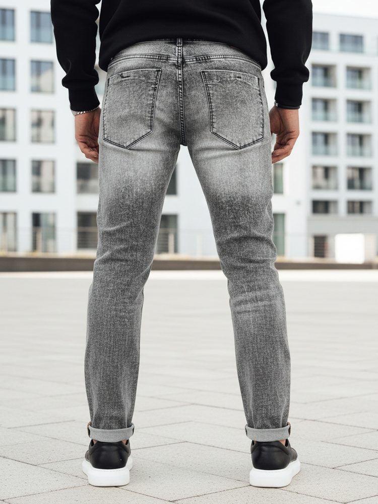 Pánske trendy jeansy šedé
