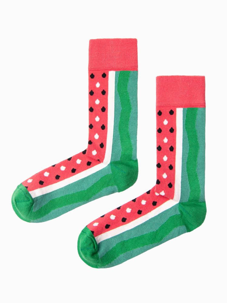 Pánske ponožky s potlačou (melón) U240