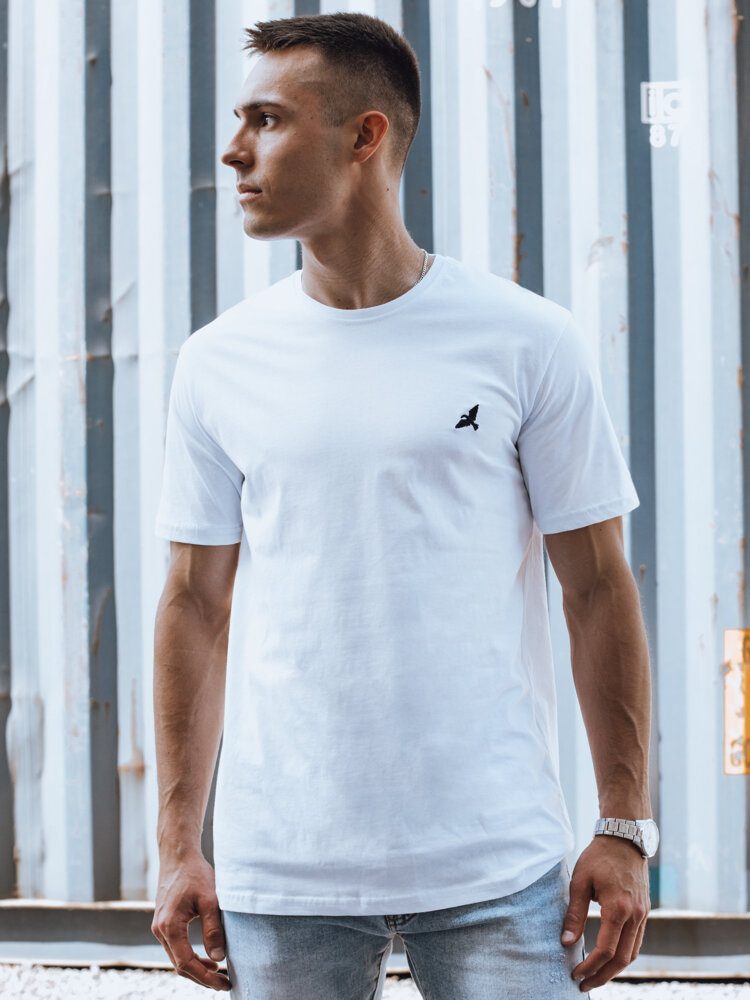 Trendy tričko s krátkym rukávom pre pánov biele