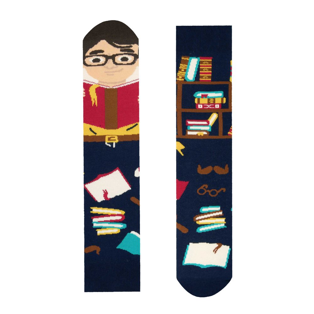 E-shop Ponožky s veselým motívom Knihožrút