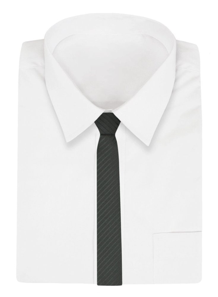 E-shop Čierna kravata s jemným prúžkom Alties