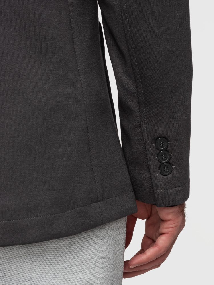 Športové sako slim fit grafitové