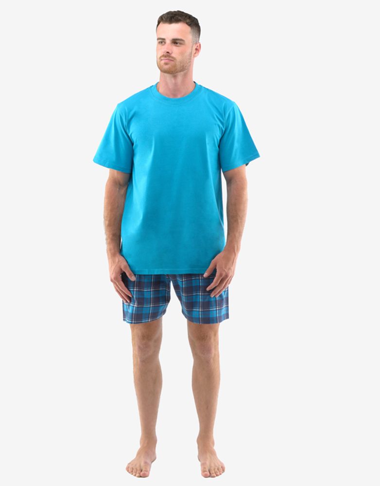 E-shop Pohodlné krátke tyrkysové pyžamo Bernard