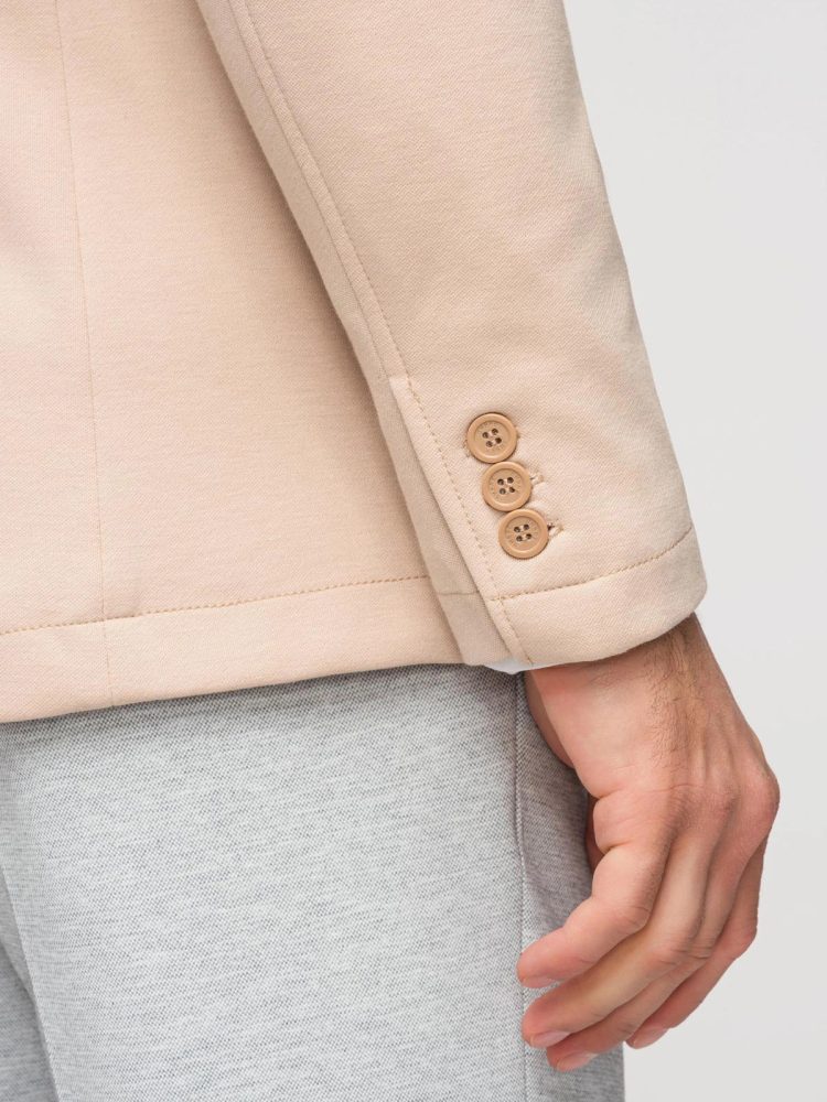 Športové sako slim fit béžové