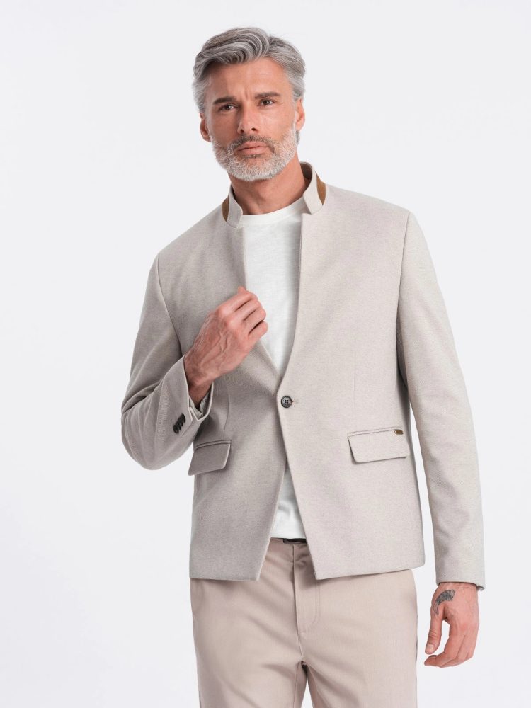 Trendy sako pre pánov béžové