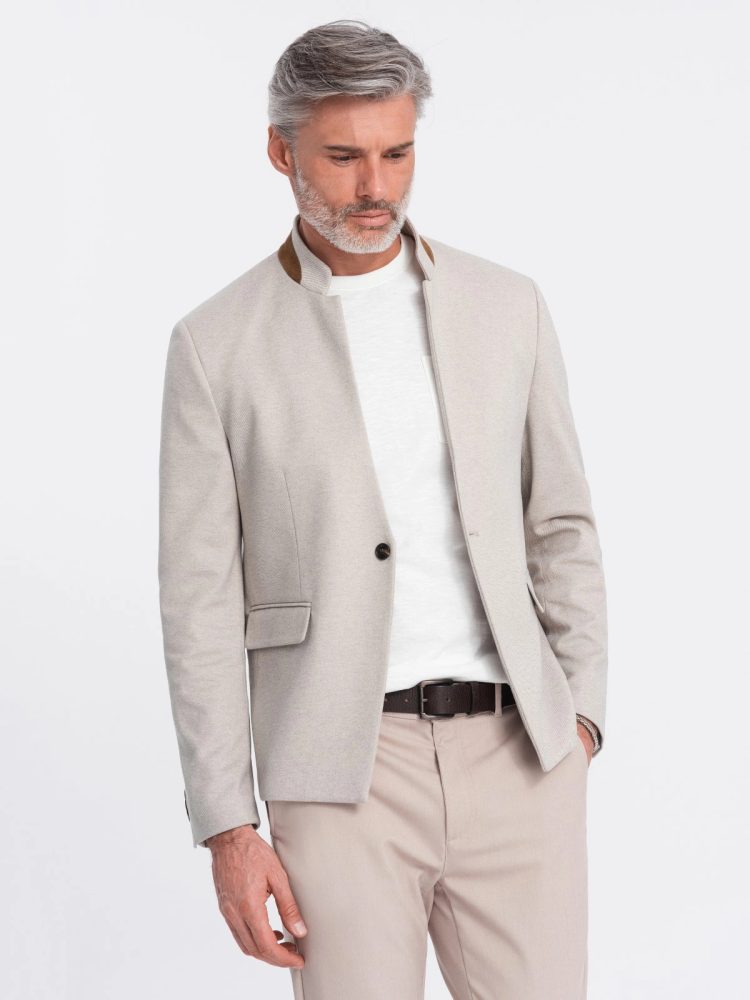 Trendy sako pre pánov béžové