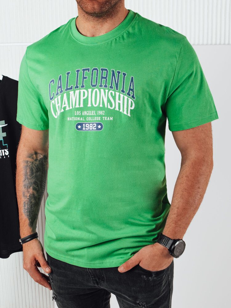 Trendy tričko s krátkym rukávom pre pánov zelené