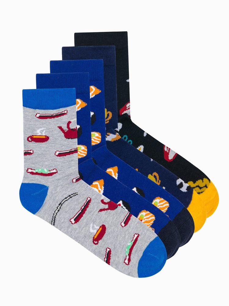 E-shop Mix ponožiek s veselým motívom U450 (5 KS)