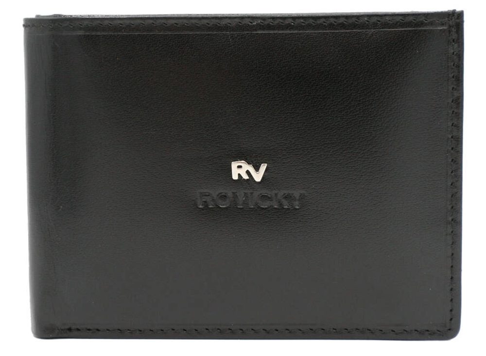 Kožená čierna pánska peňaženka RV