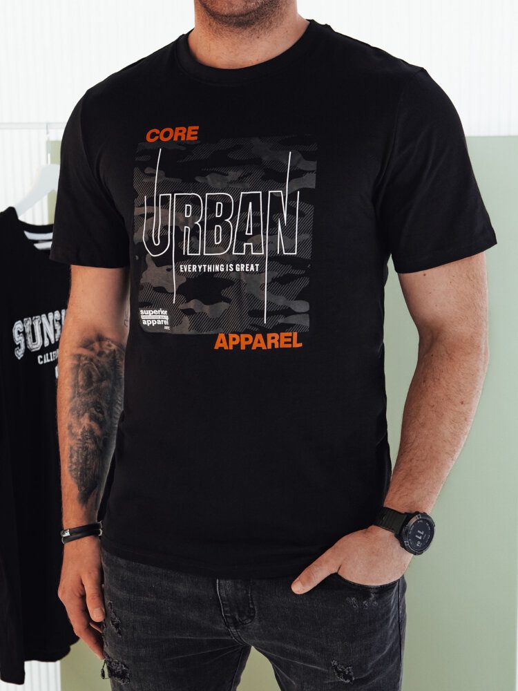 E-shop Čierne tričko s nápisom Urban