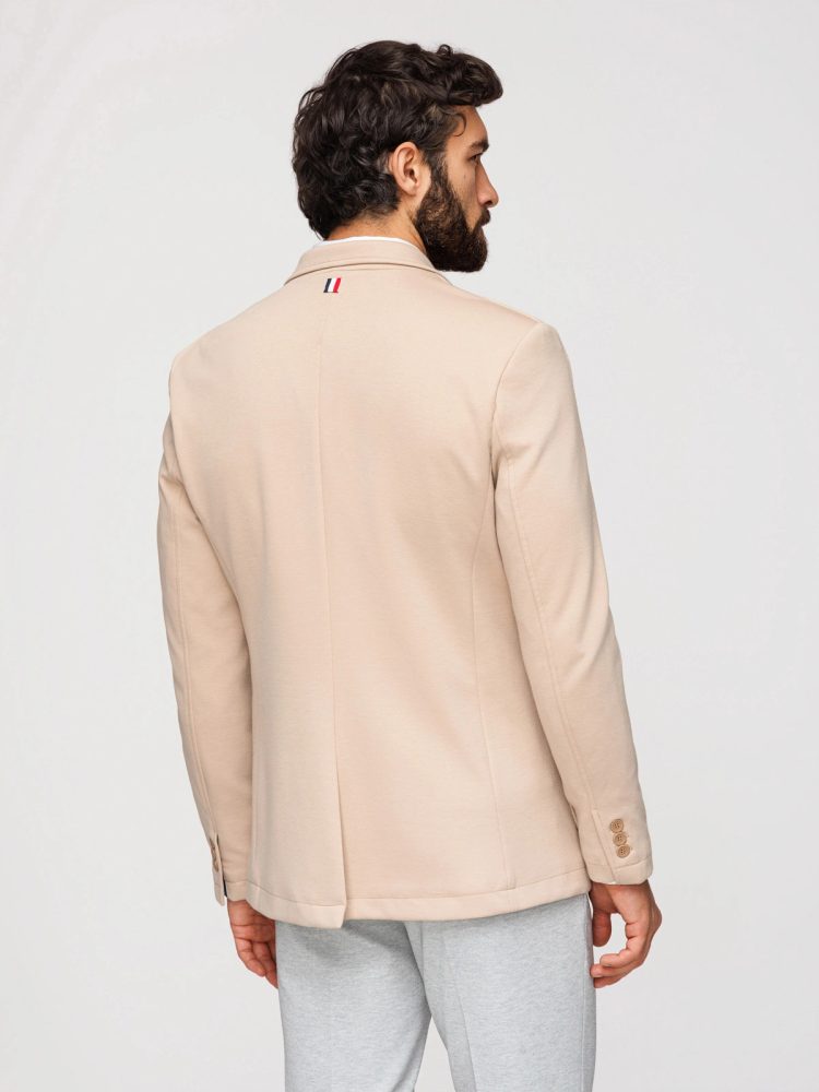 Športové sako slim fit béžové