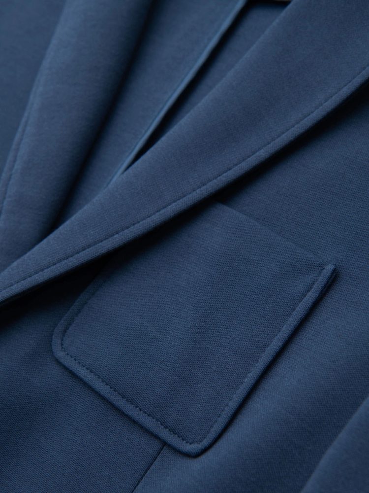 Trendy sako pre pánov slim fit tmavomodré