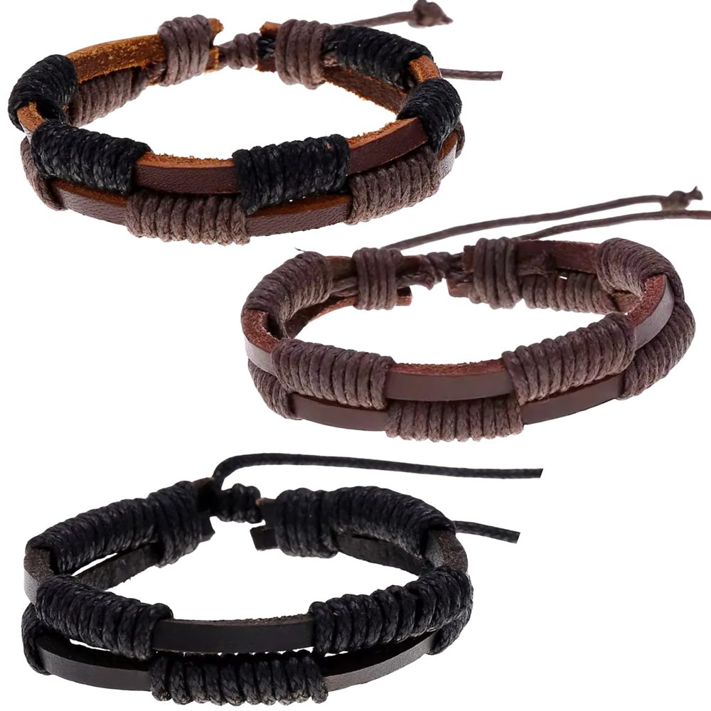 E-shop Trendy set 3 prepletaných naramkov
