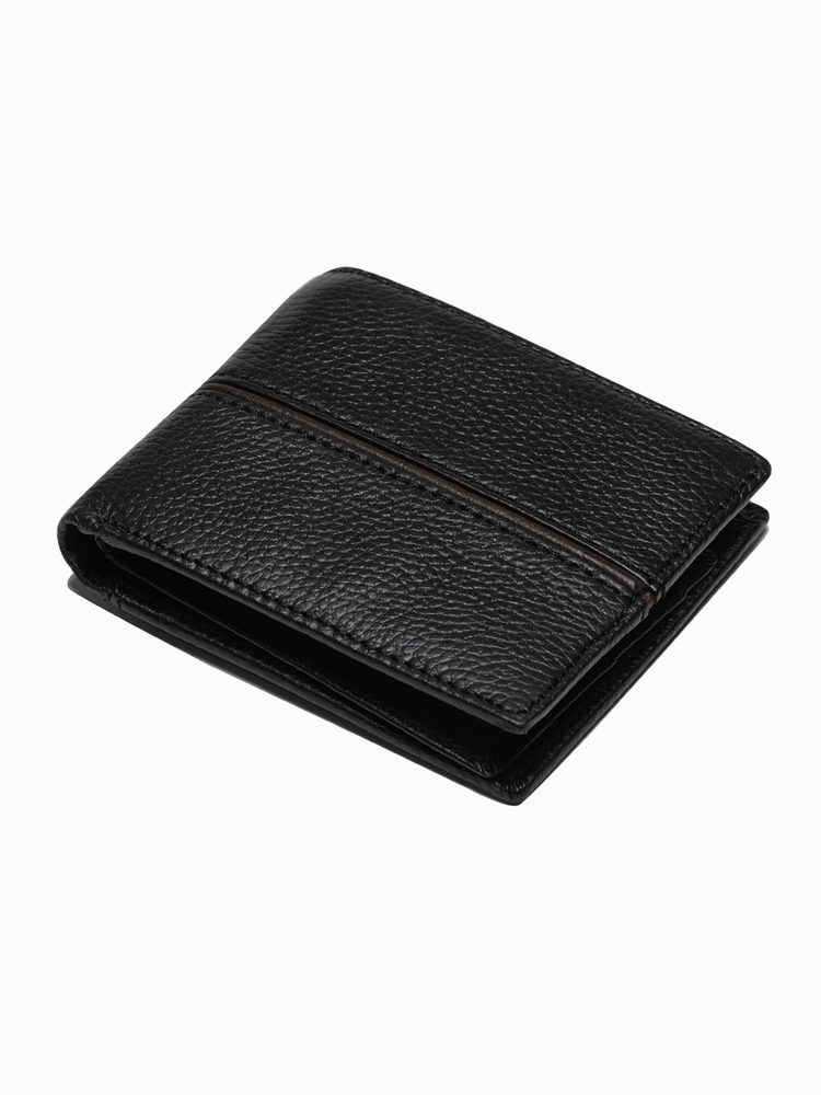 E-shop Čierna kožená peňaženka A793