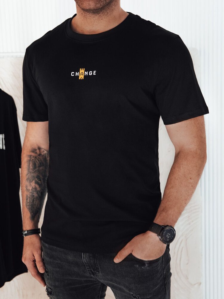 E-shop Čierne tričko s nápisom Change