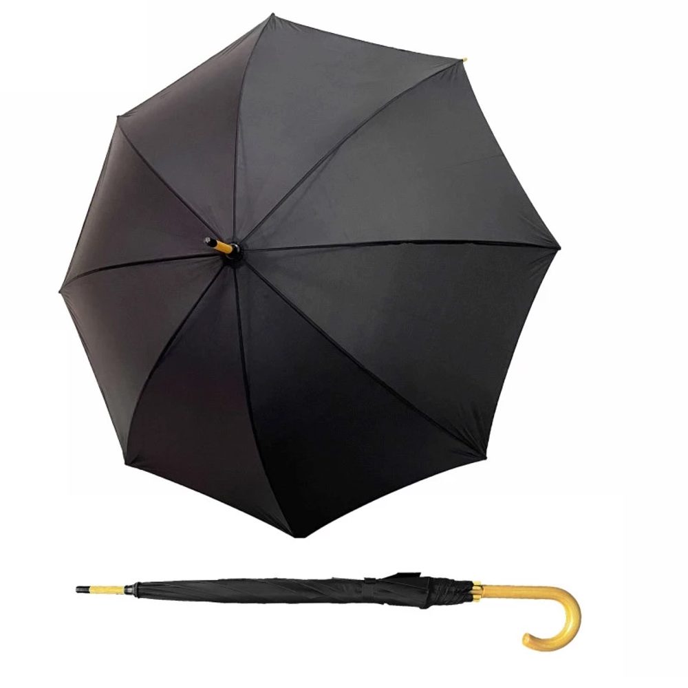 Elegantný čierny pánsky dáždnik Bern