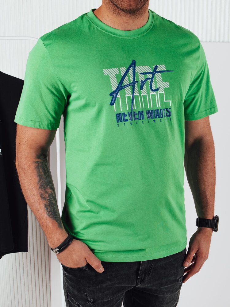 Jedinečné tričko s originálnou potlačou zelené