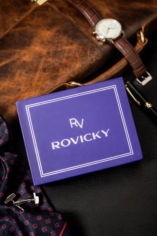 Kožená čierna pánska peňaženka RV