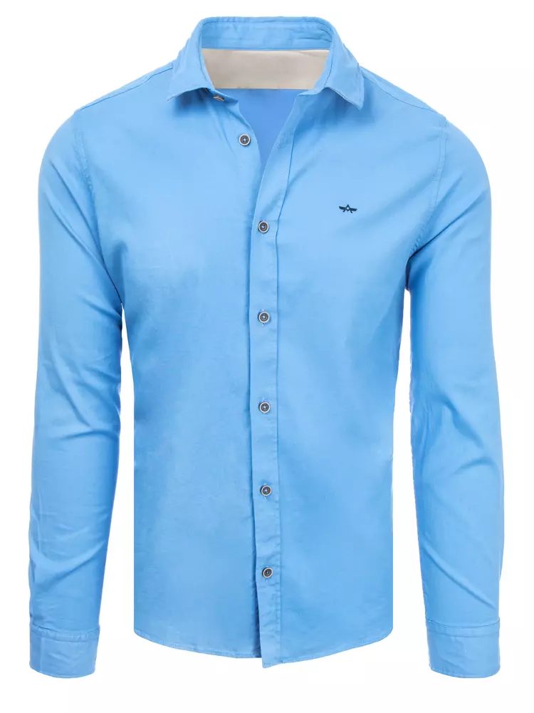Pánska bavlnená košeľa - nebesky modrá