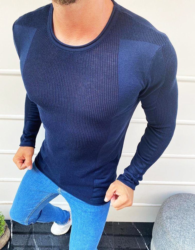 Štýlový sveter granátový-pre mužov
