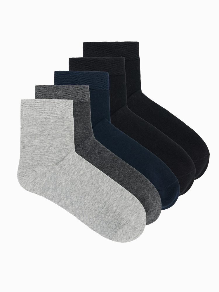 E-shop Mix ponožiek v základných farbách U405 (5 KS)
