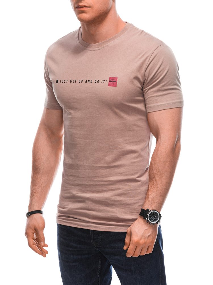 Módne tričko pre mužov béžové