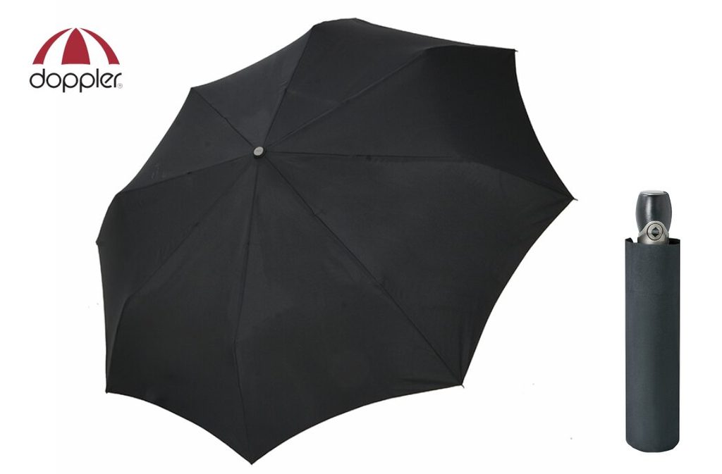 Elegantný čierny dáždnik Doppler Fiber Magic Premium - Budchlap.sk