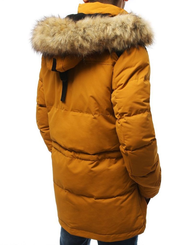 Zimná bunda v kamelovej farbe - Budchlap.sk
