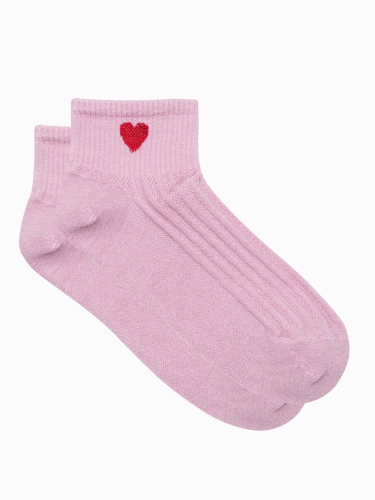 Dámske bavlnené ružové ponožky Love ULR098 - Budchlap.sk