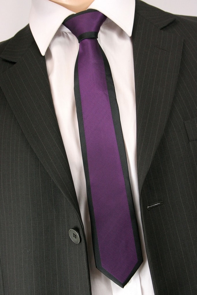 Čierno-fialová kravata - Budchlap.sk