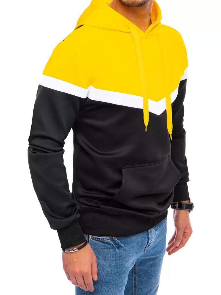 Trendová mikina s kapucňou v žltej farbe - Budchlap.sk