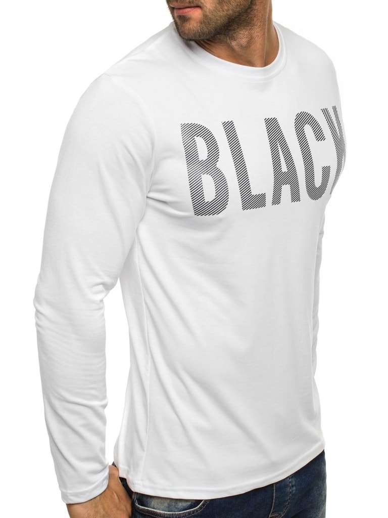 Obyčajné tričko BLACK s potlačou STREET STAR MX128 BIELE - Budchlap.sk