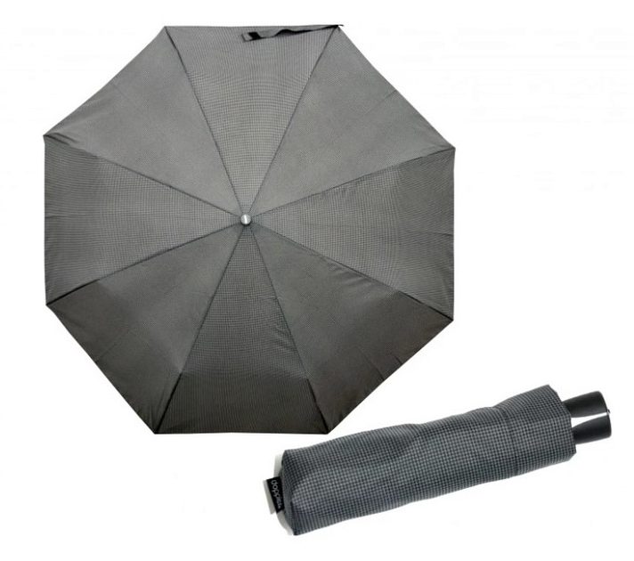Antracitový skladací dáždnik Doppler Mini Fiber - Budchlap.sk