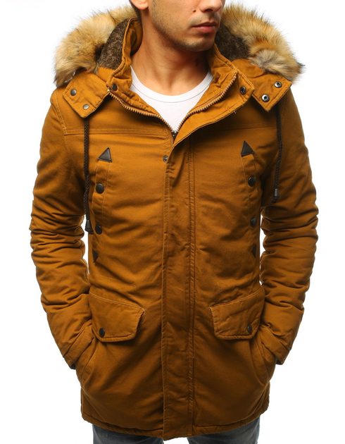 Zimná bunda v horčicovej farbe - Budchlap.sk