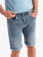 Moderné denim rifľové kraťasy V1 SRDS-0164