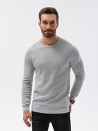 Svello-šedý elegantný sveter E185