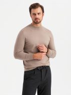 Trendy béžový polorolák V3 SWTN-0125