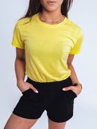 Jednoduché svetlo žlté dámske tričko Mayla II