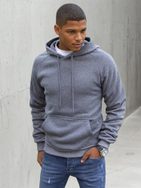 Pohodlná štýlová tmavošedá mikina