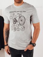 Trendy šedé tričko pre cyklistov