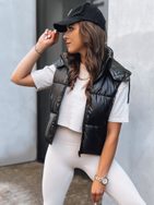 Dámska športová čierna prešívaná vesta Oshe
