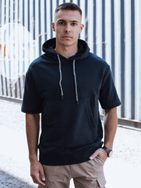 Štýlová granátová mikina s krátkym rukávom