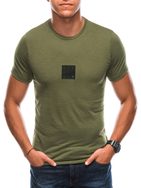 Trendové tričko v khaki farbe S1730