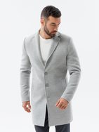 Šedý elegantný kabát C536